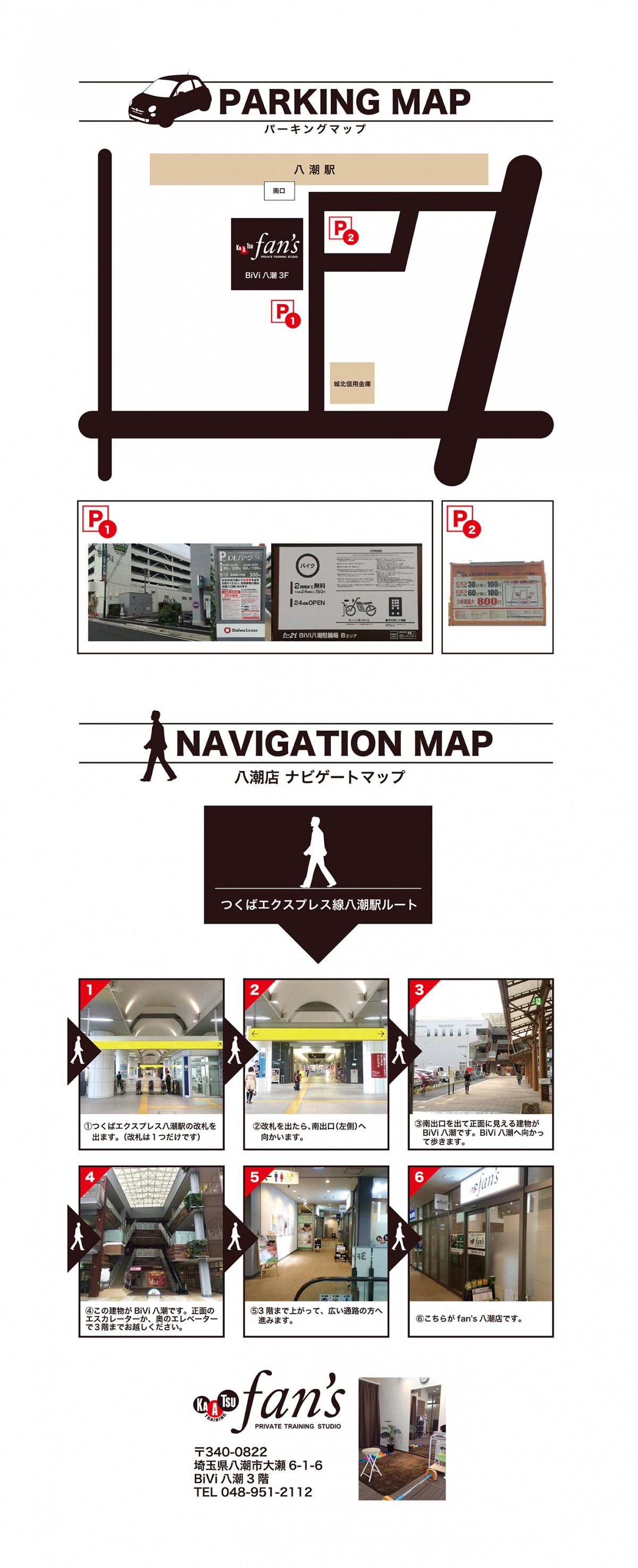 fan's八潮店パーキングマップ