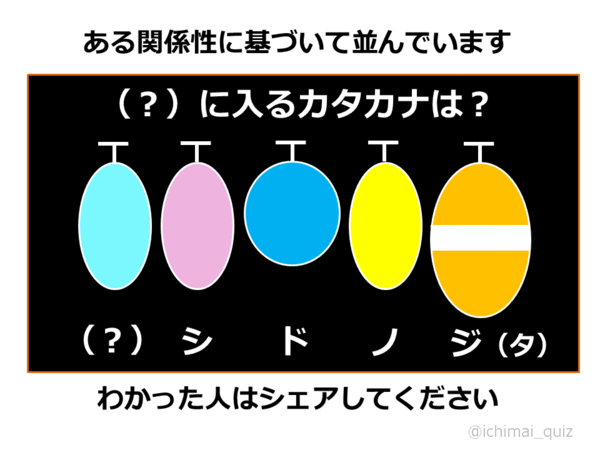 1枚クイズ030 に入るカタカナは何でしょう 1枚クイズ