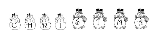 クリスマス用フリーフォント