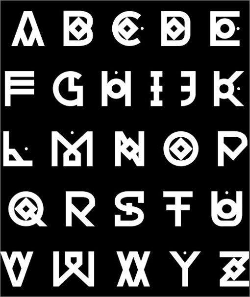 スタイリッシュなフォント