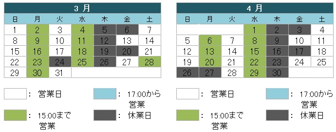 3-4月の営業
